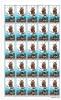 Armed Force Day Commemorative Stamp Block of 25 Stamps (Left Half Full Sheet)