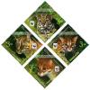 Wild Animal Postage Stamps (7th Series) - Small Cats with WWF Logo