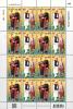 Thailand and Romania Joint Issue Postage Stamps Full Sheet of 8 Sets - Traditional Folk Costumes