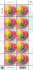 Symbol of Love 2023 Postage Stamp Full Sheet - Rainbow Roses [Special colour with Fragrance]
